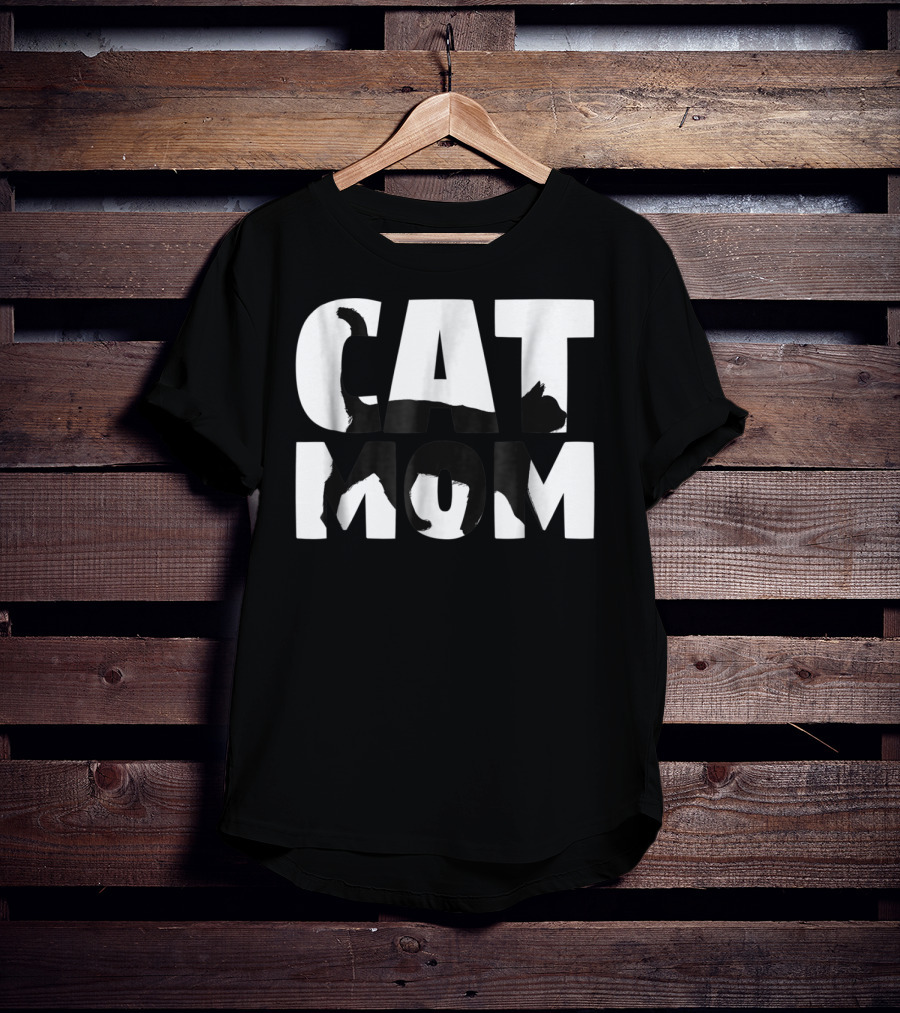 Cat Mom Cat Lover For Mother With Cat T-Shirt