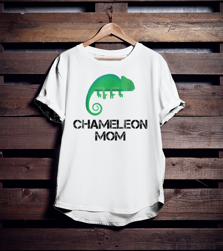 Chameleon Mom Chameleon Owner Green Reptile T-Shirt