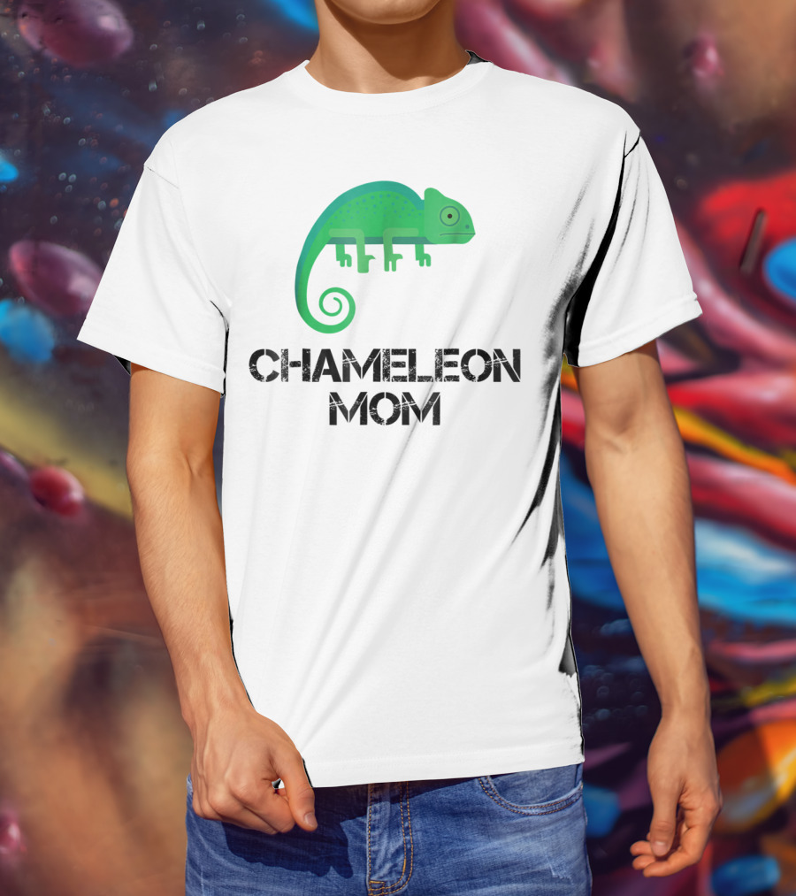 Chameleon Mom Chameleon Owner Green Reptile T-Shirt