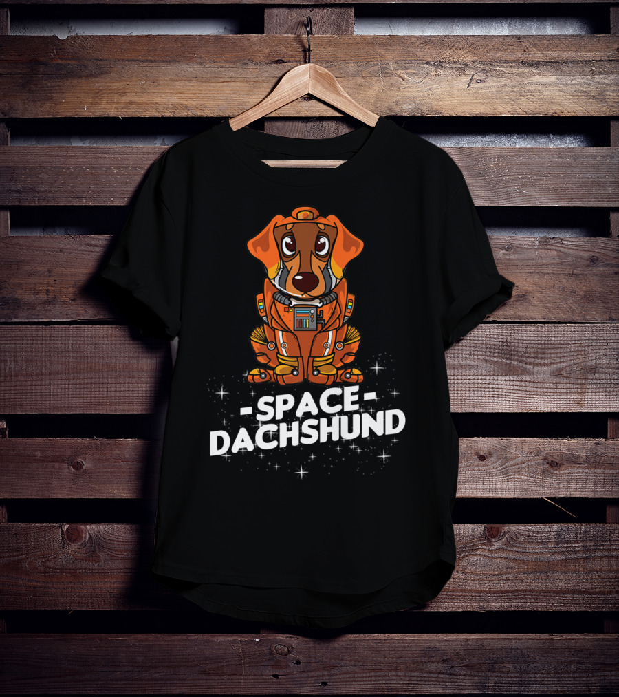 Space Suit Christmas Dachshund Dog T-Shirt