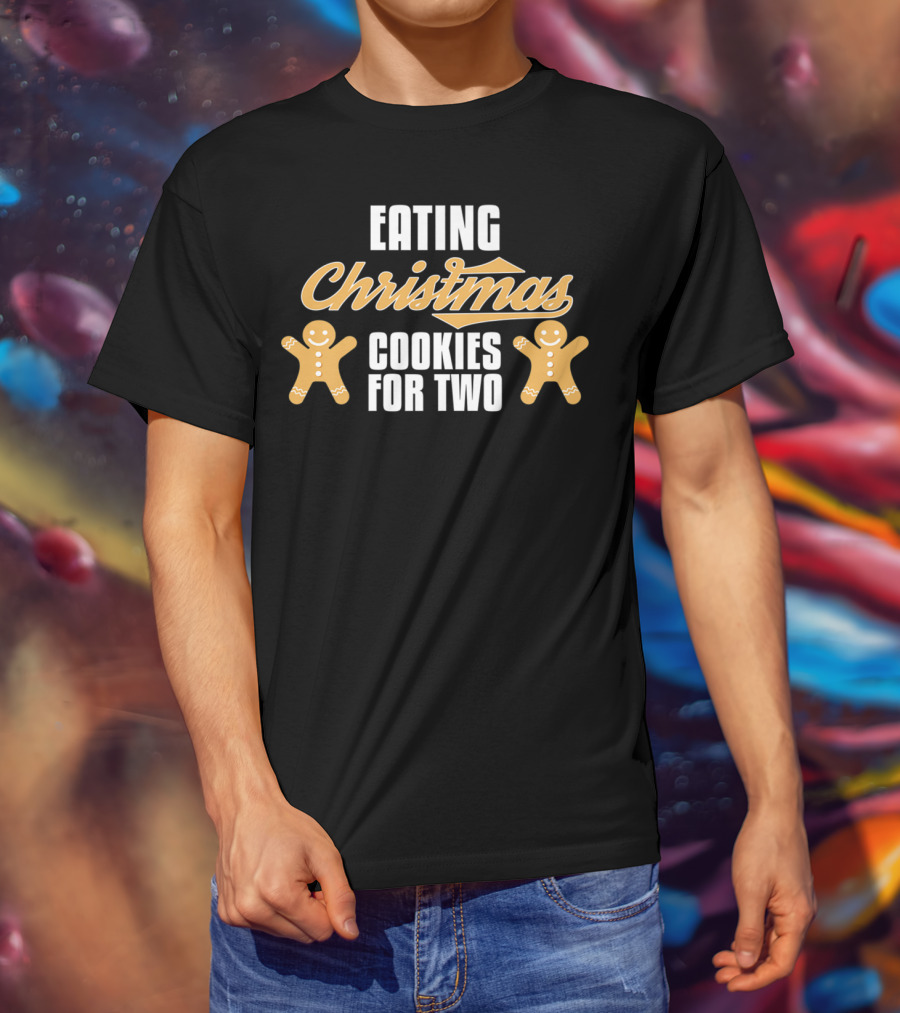 Eating Christmas Cookies For Two Gingerbread Future Mom T-Shirt