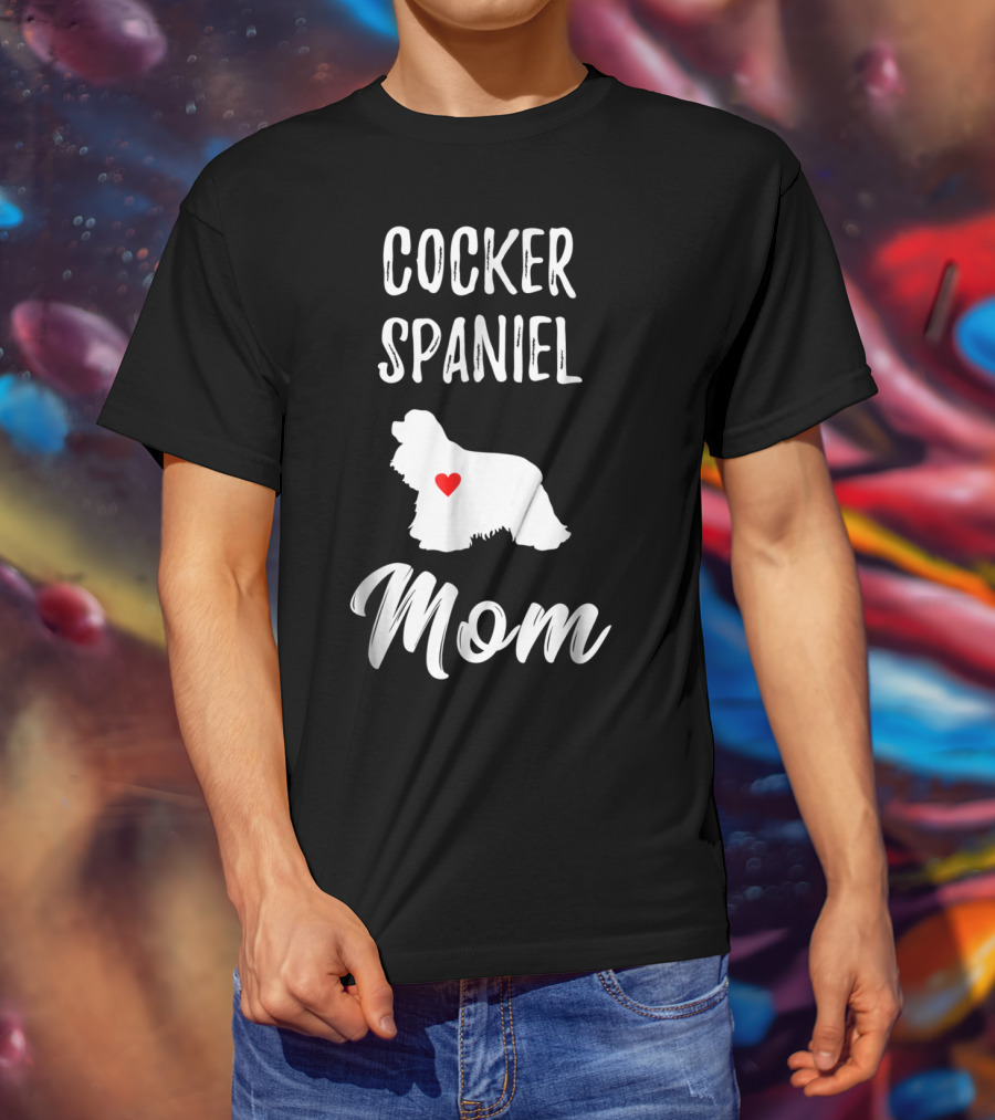 Cocker Spaniel Mom Heart T-Shirt