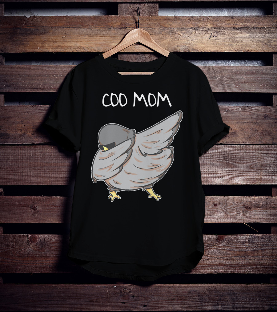 Coo Mom Pigeon Funny Cool Bird Pun Dabbing T-Shirt