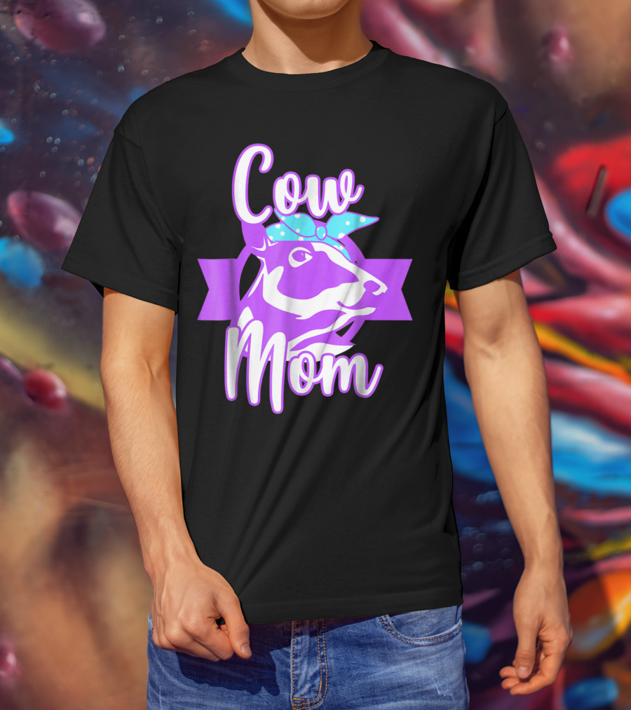 Cow Mom Crazy Cow Lady Dairy Farmer T-Shirt