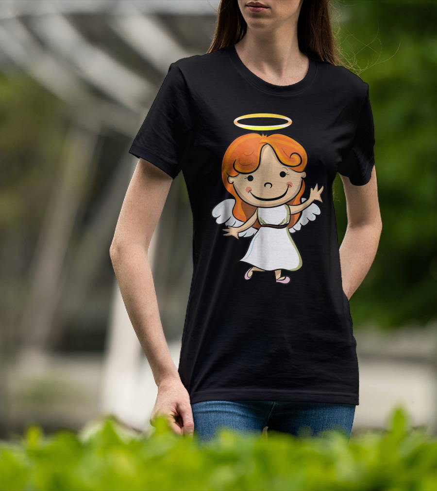Cute Angel Halo Halloween Costume Christian T-Shirt