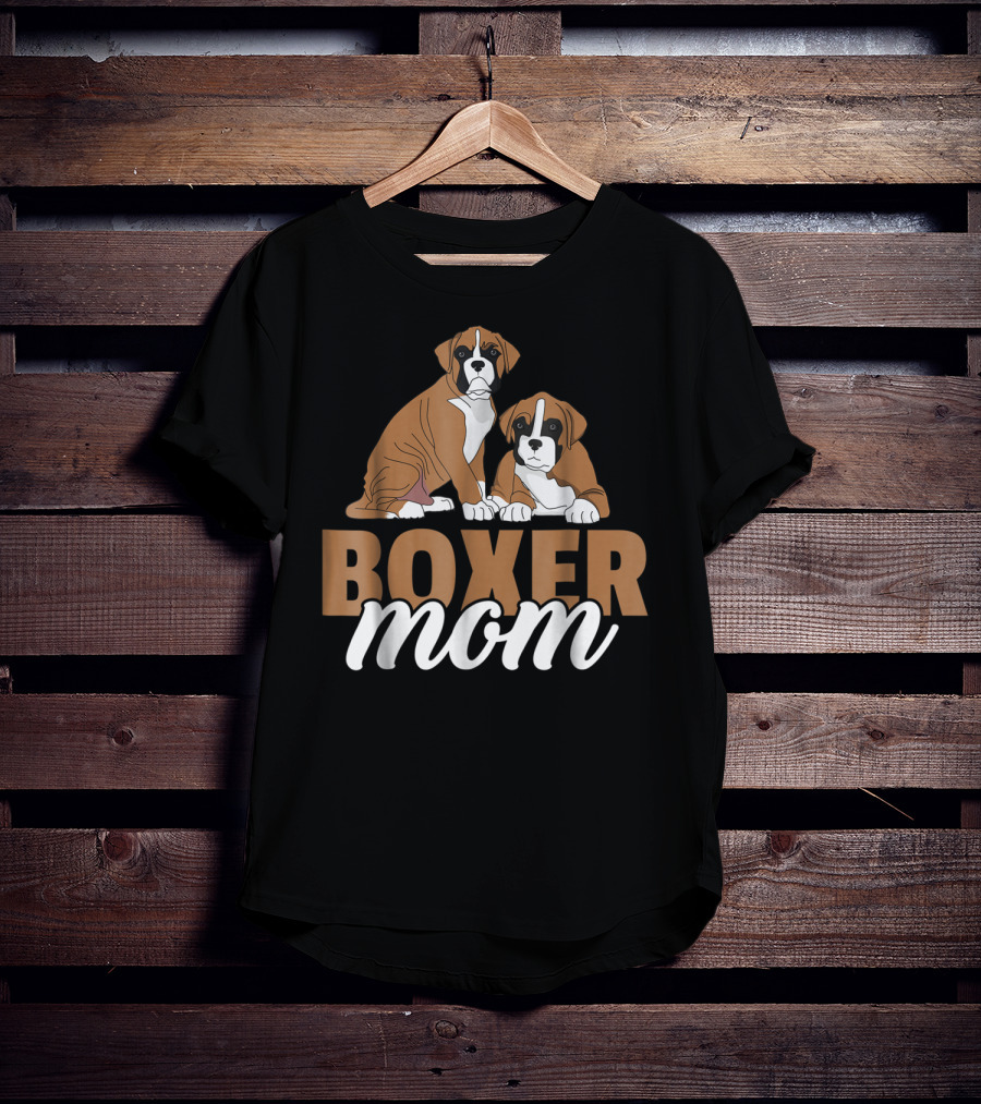 Boxer Dog Lovers Cute Boxer Mom T-Shirt