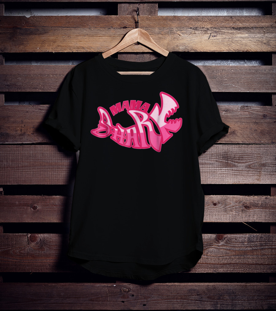 Mama Shark Cute Stylist Mom Mothers Wife T-Shirt