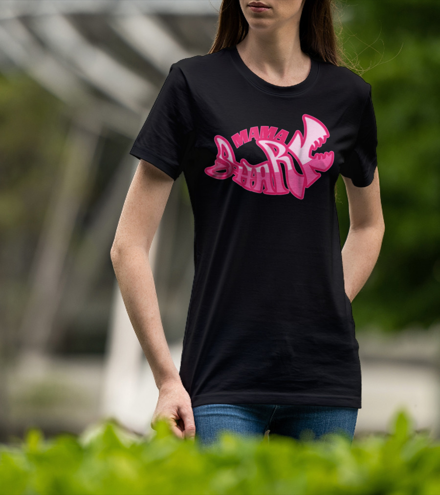 Mama Shark Cute Stylist Mom Mothers Wife T-Shirt