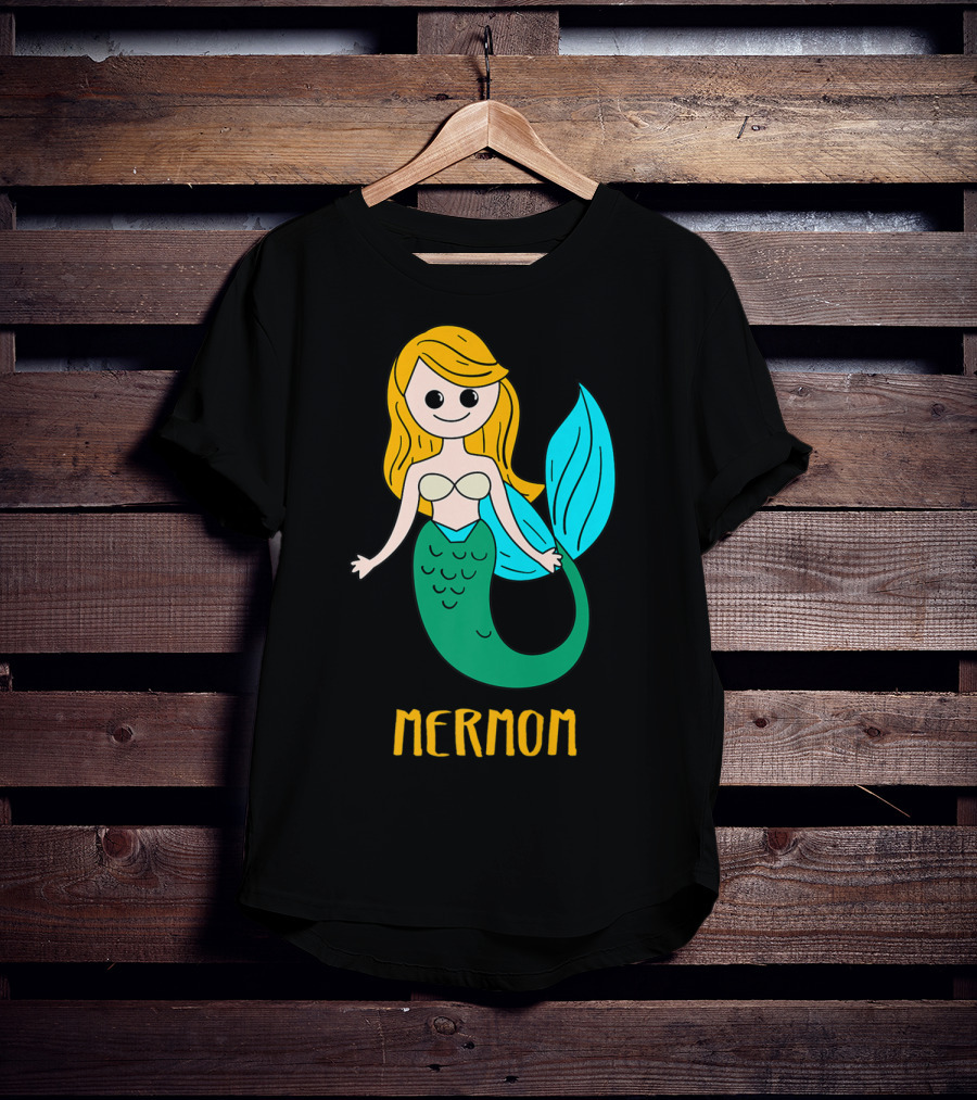 Cute Mermom For Stylish Women And Mothers T-Shirt