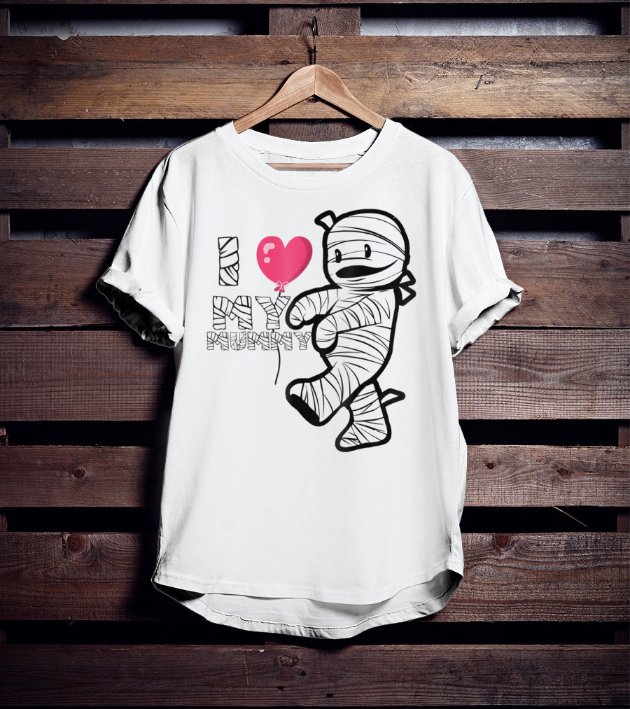 I Love My Mummy Cute Heart Balloon T-Shirt
