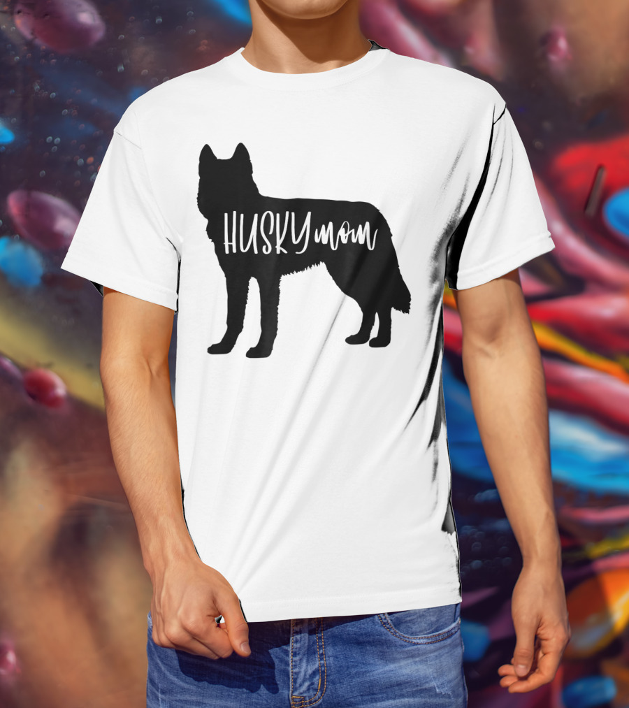 Husky Mom Cute Siberian Dog Mom T-Shirt