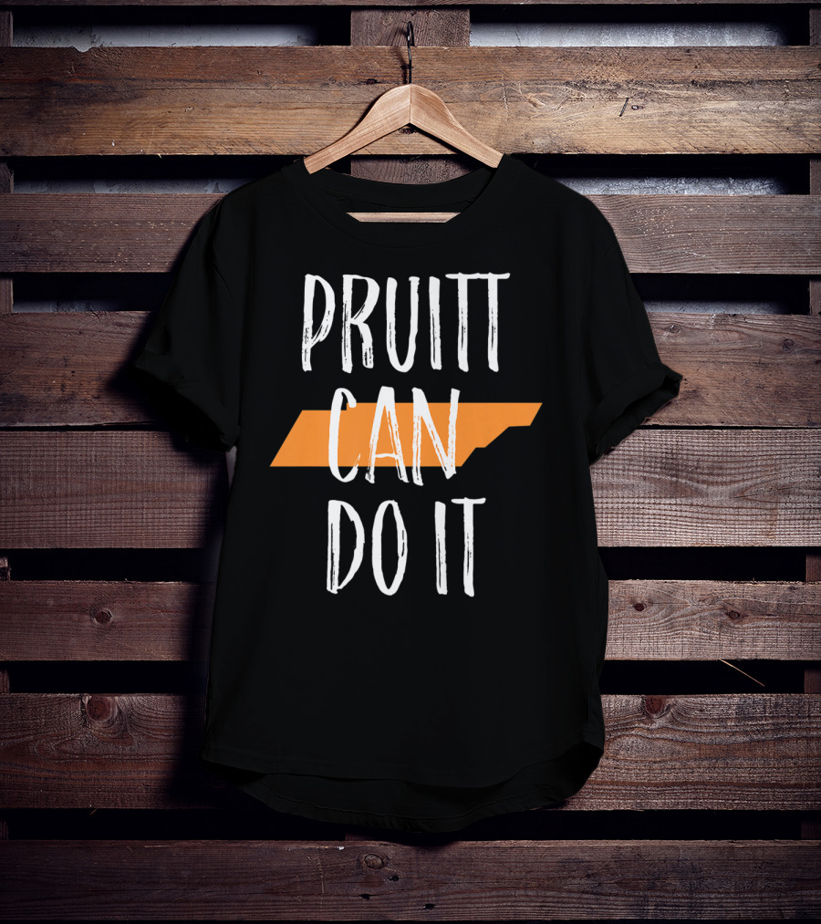 Pruitt Can Do It Tennessee Football UT Vols Time Womens T-Shirt