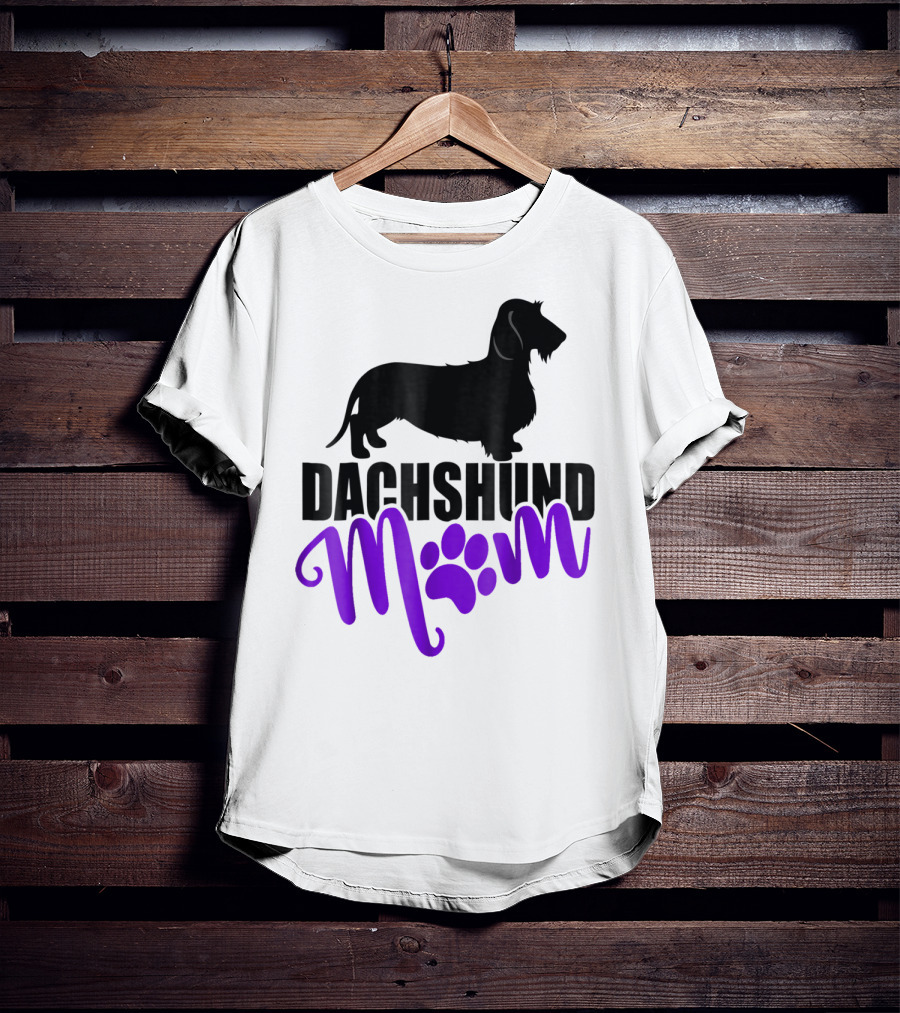 Dachshund Mom Wirehair Paw T-Shirt
