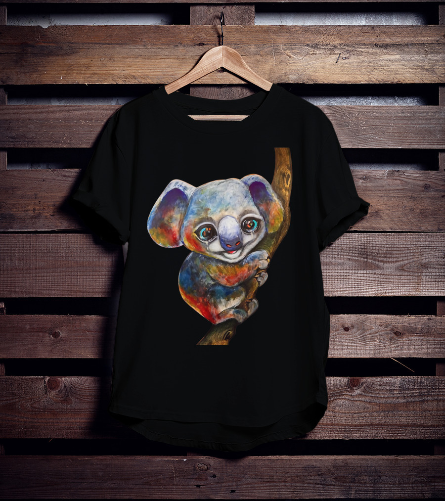 Pray For Australia Firefighters Colorful Koala On Tree T-Shirt