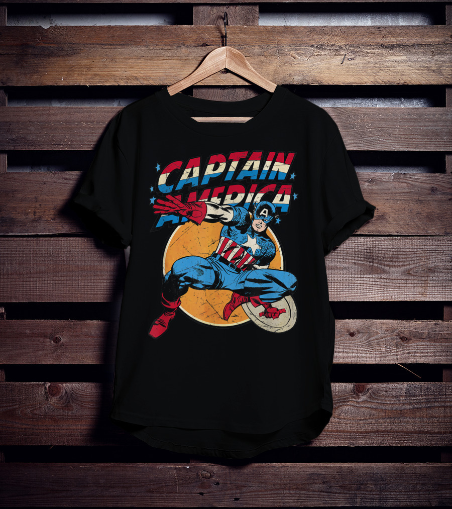 Captain America Marvel Avengers Shield T-Shirt