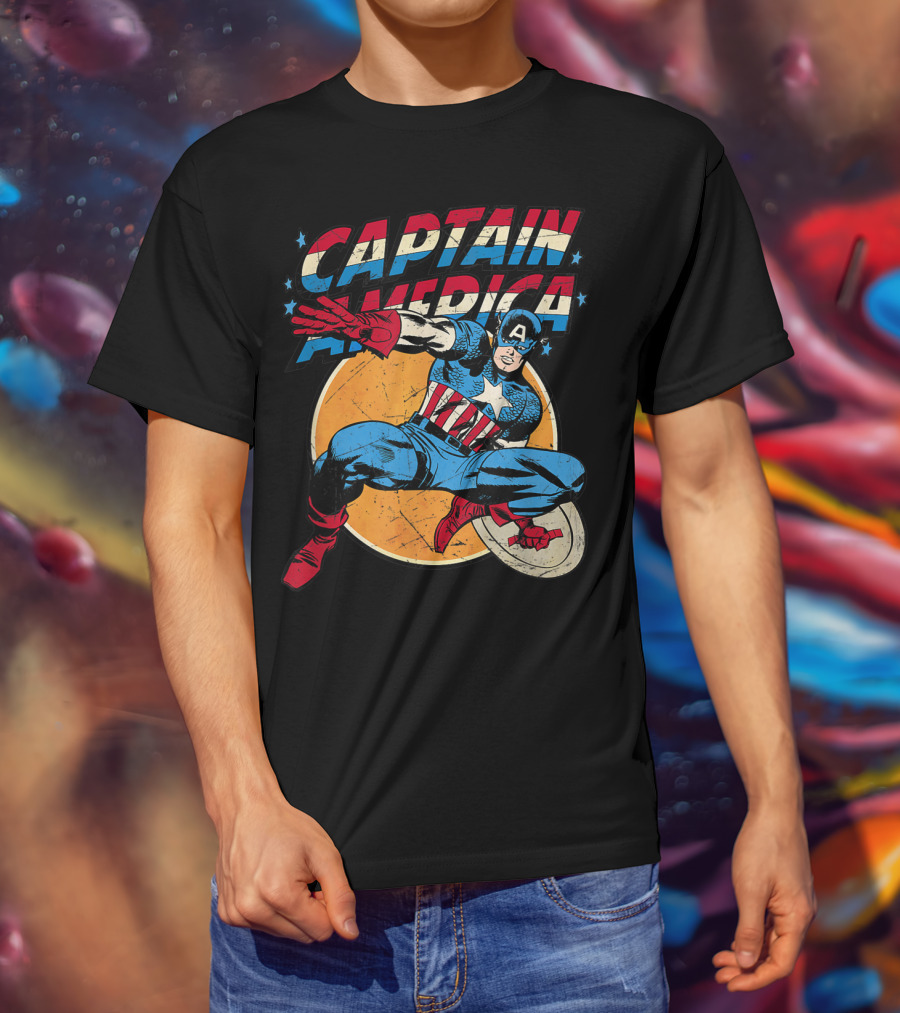 Captain America Marvel Avengers Shield T-Shirt