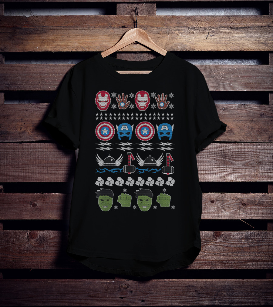 Iron Man Captain America Thor Hulk T-Shirt