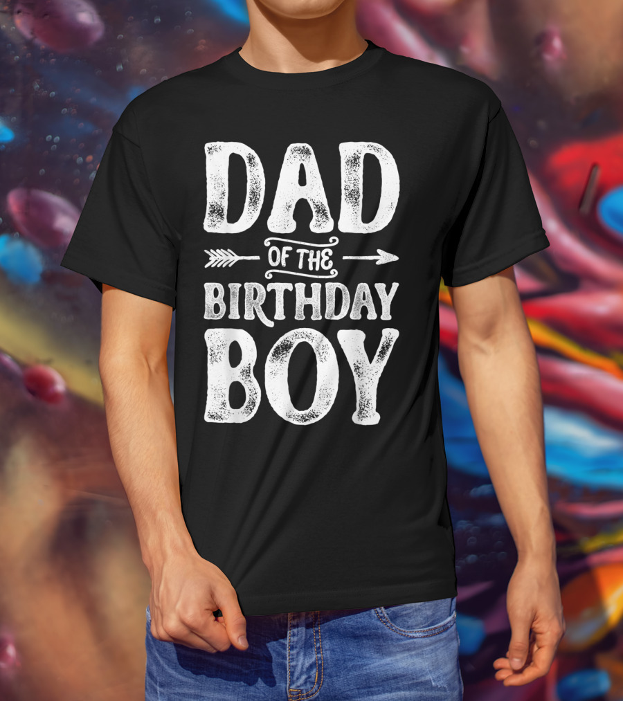 Dad Of The Birthday Boy Father Papa Dad T-Shirt
