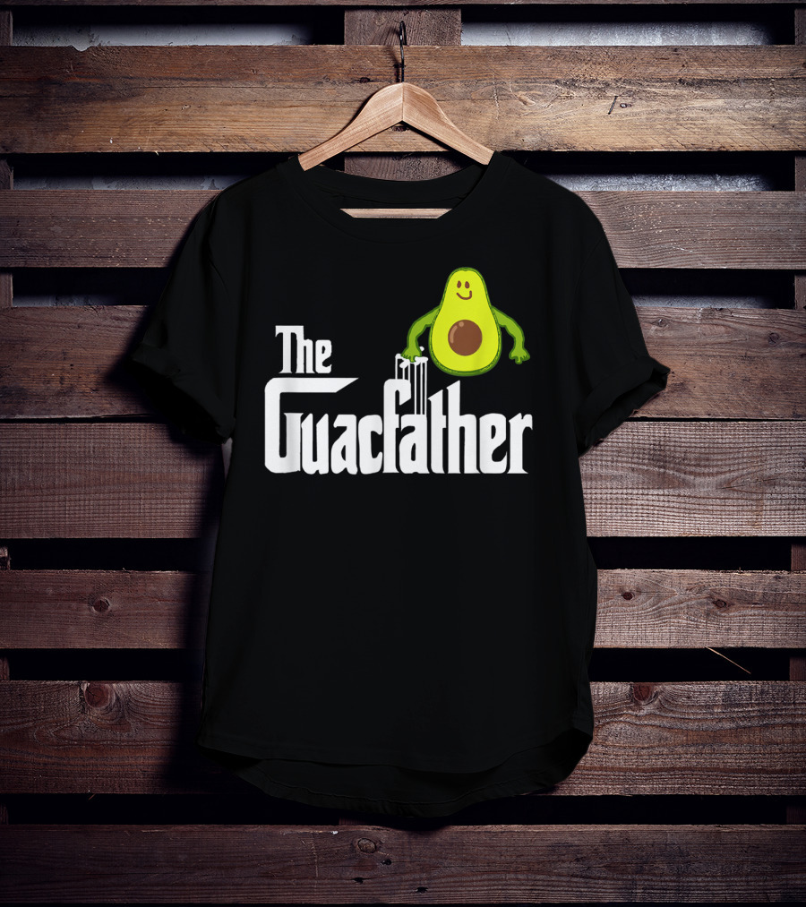 The Guacfather Funny Guacamole Avocado Mens Iconic T-Shirt