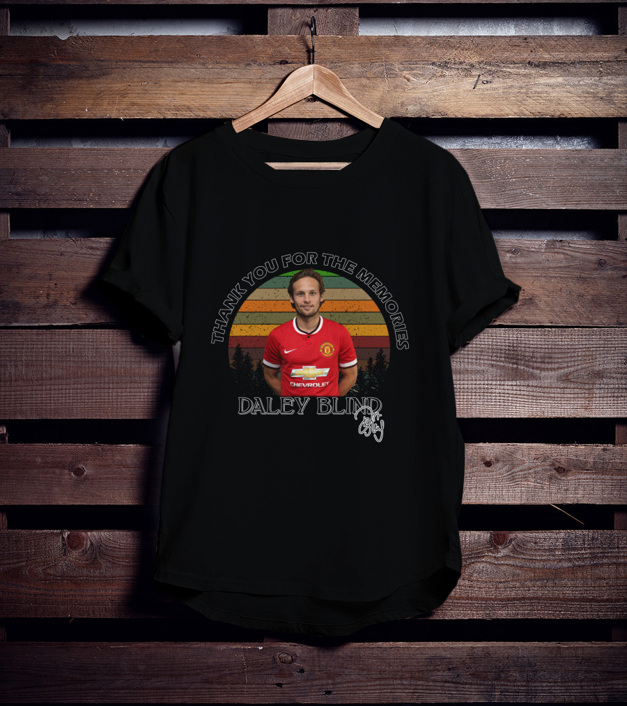 Thank You For The Memories Daley Blind Manchester United T-Shirt