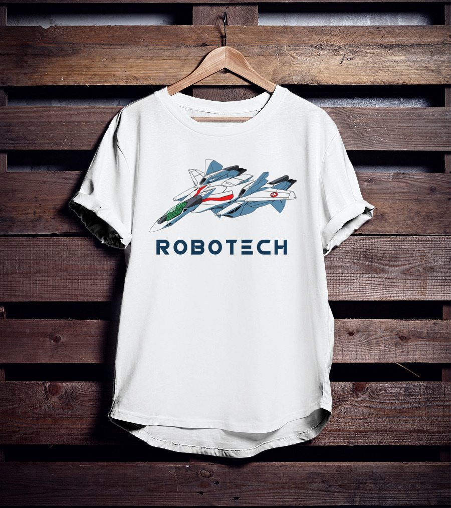 ROBOTECH Fighter Jet Icon With Retro Anime T-Shirt