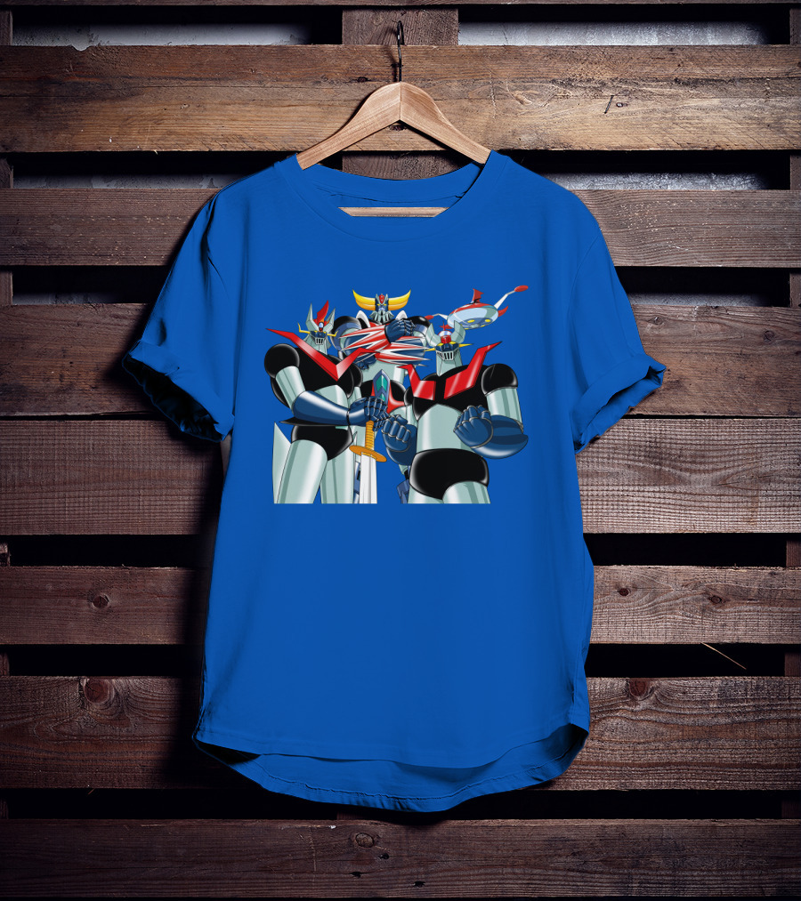 Mazinger Grendizer Robot Trio Battle Stance T-Shirt