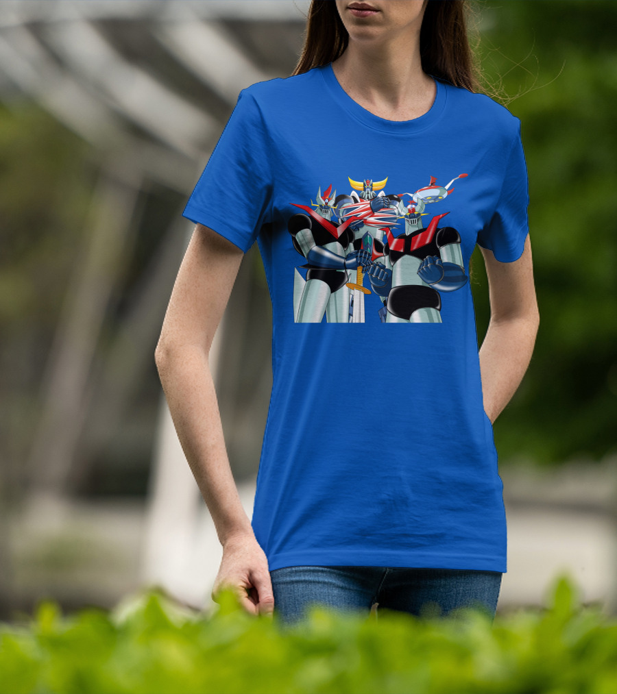Mazinger Grendizer Robot Trio Battle Stance T-Shirt