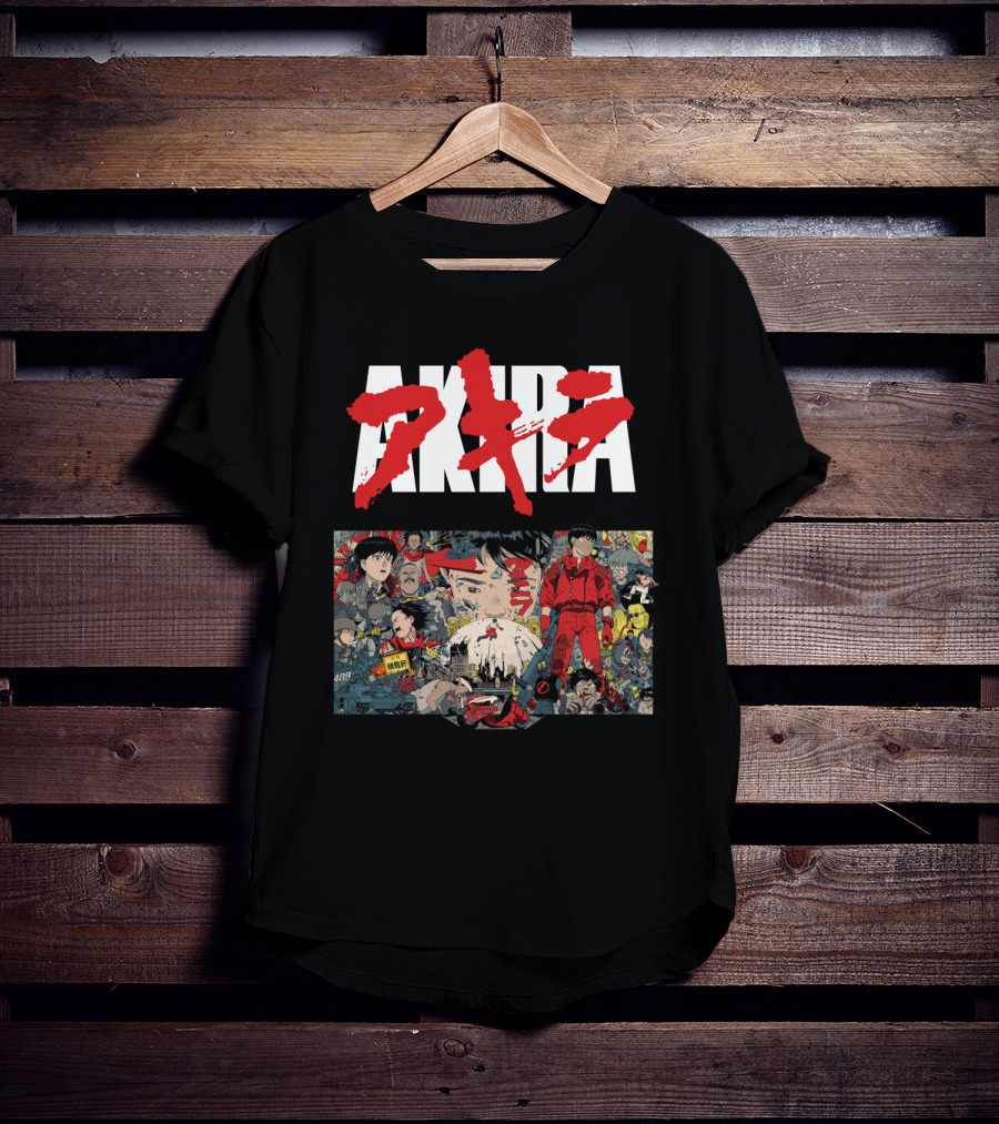 AKIRA Classic Manga Anime Art Kaneda Capsule Cyberpunk Dystopia Icons T-Shirt