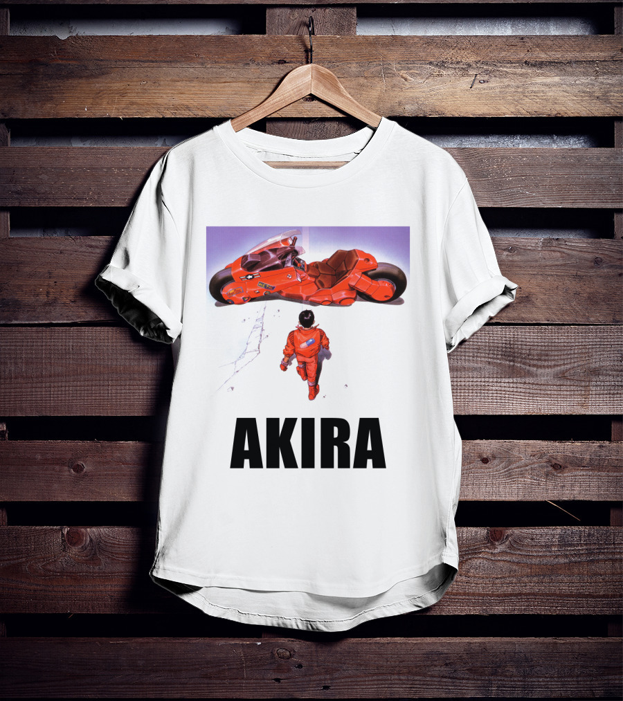 Kaneda Iconic Red Motorcycle Akira T-Shirt