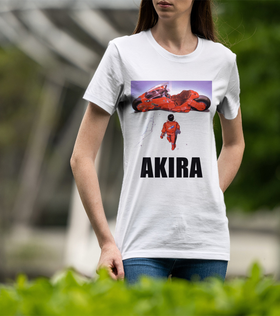 Kaneda Iconic Red Motorcycle Akira T-Shirt