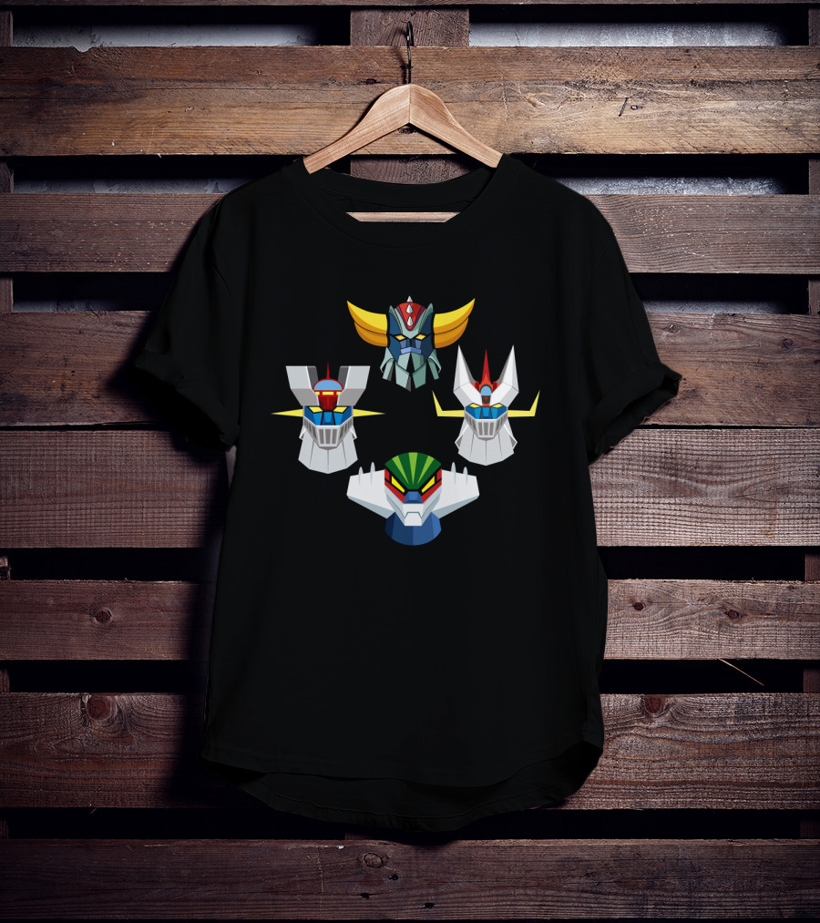 Mazinger Goldorak Robot Heads GN T-Shirt