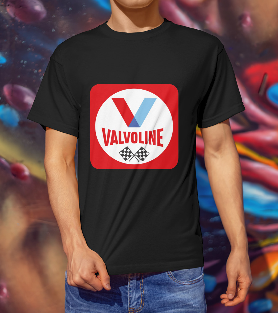 Valvoline Racing Checkered Flag T-Shirt