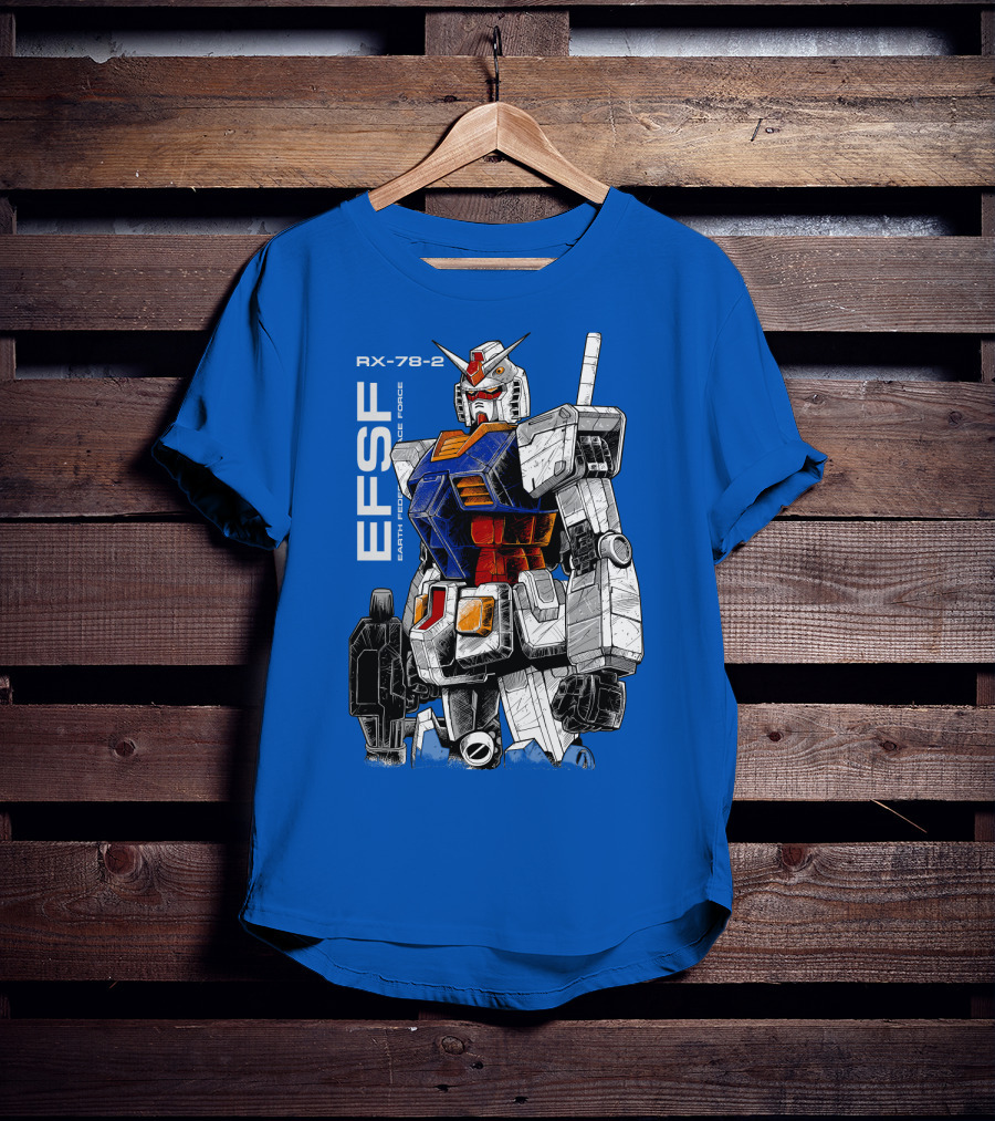 RX-78-2 Gundam EFSF Earth Federation Space Force T-Shirt