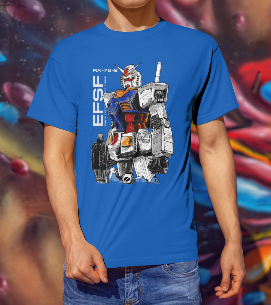 RX-78-2 Gundam EFSF Earth Federation Space Force T-Shirt
