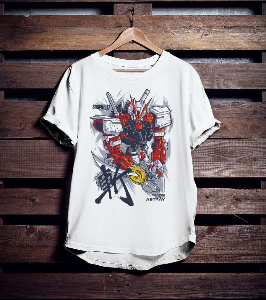 MBF-P02 Gundam Astray Red Frame Snapfit Model Kit T-Shirt