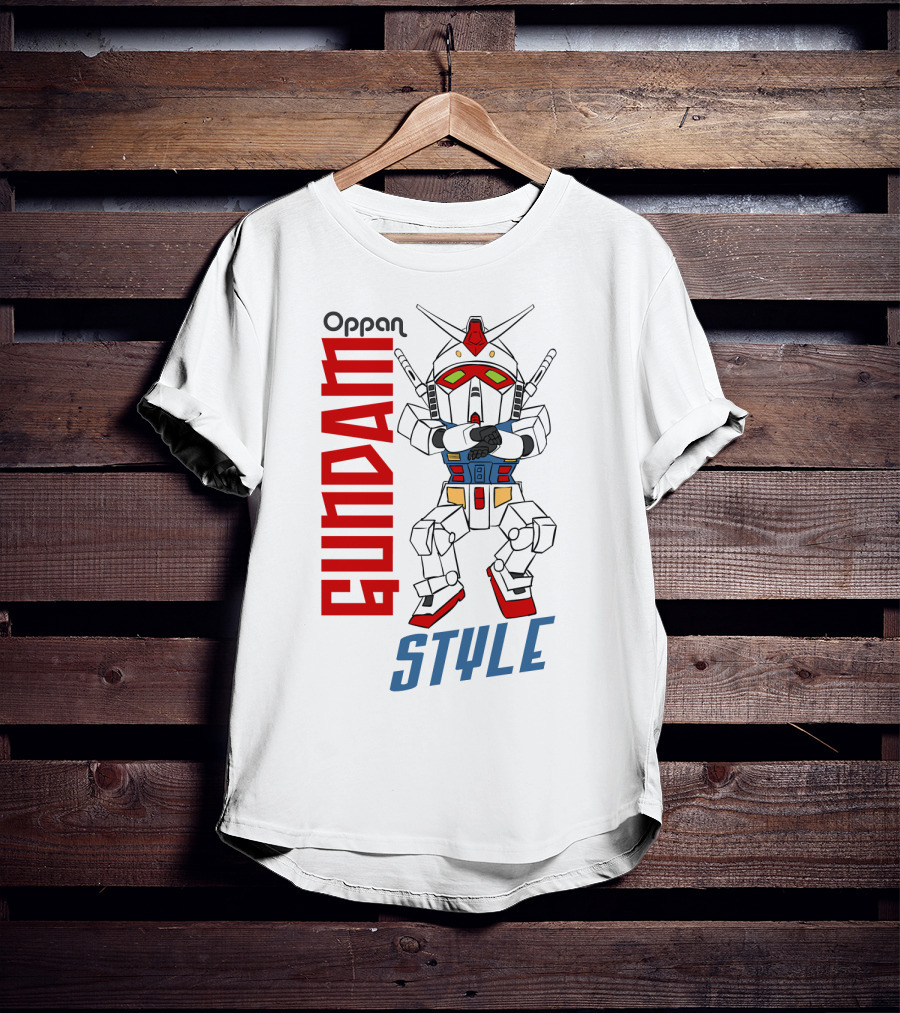 Oppan Gundam Style Vintage Mecha Dance T-Shirt