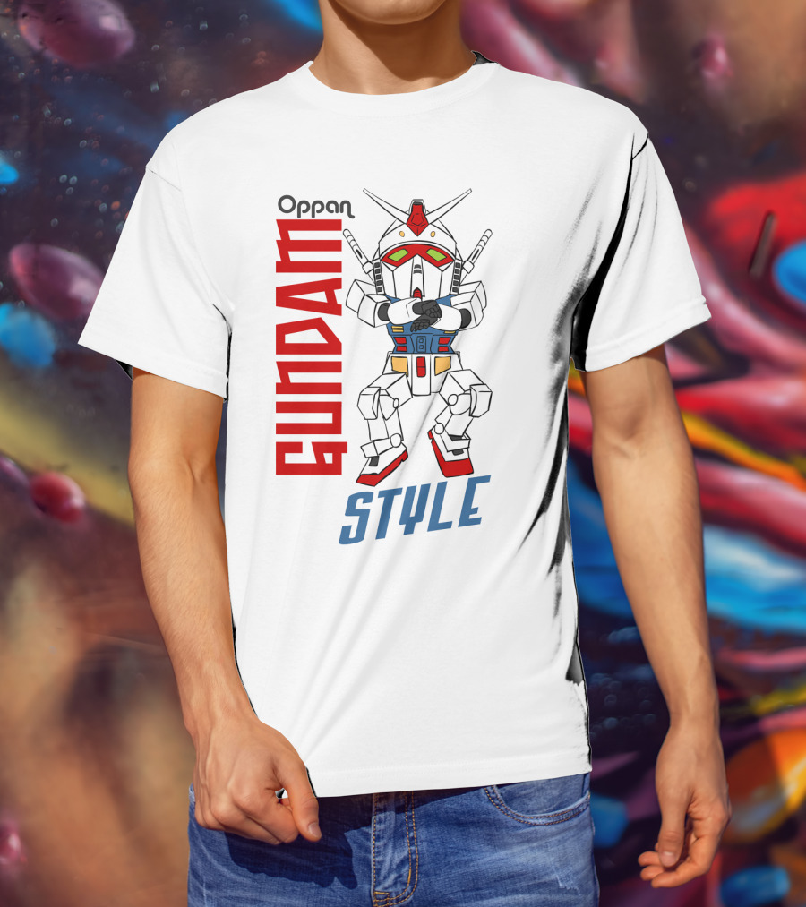 Oppan Gundam Style Vintage Mecha Dance T-Shirt