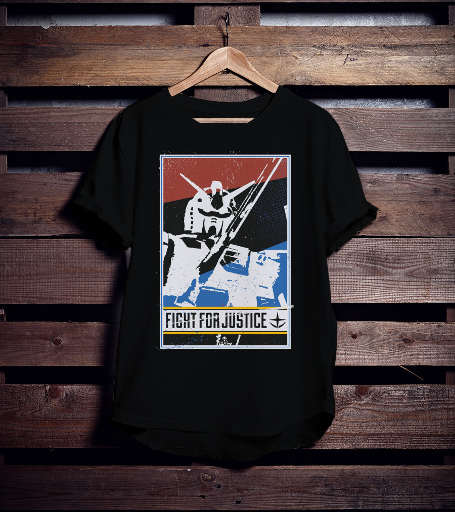 Gundam Fight For Justice Robot T-Shirt