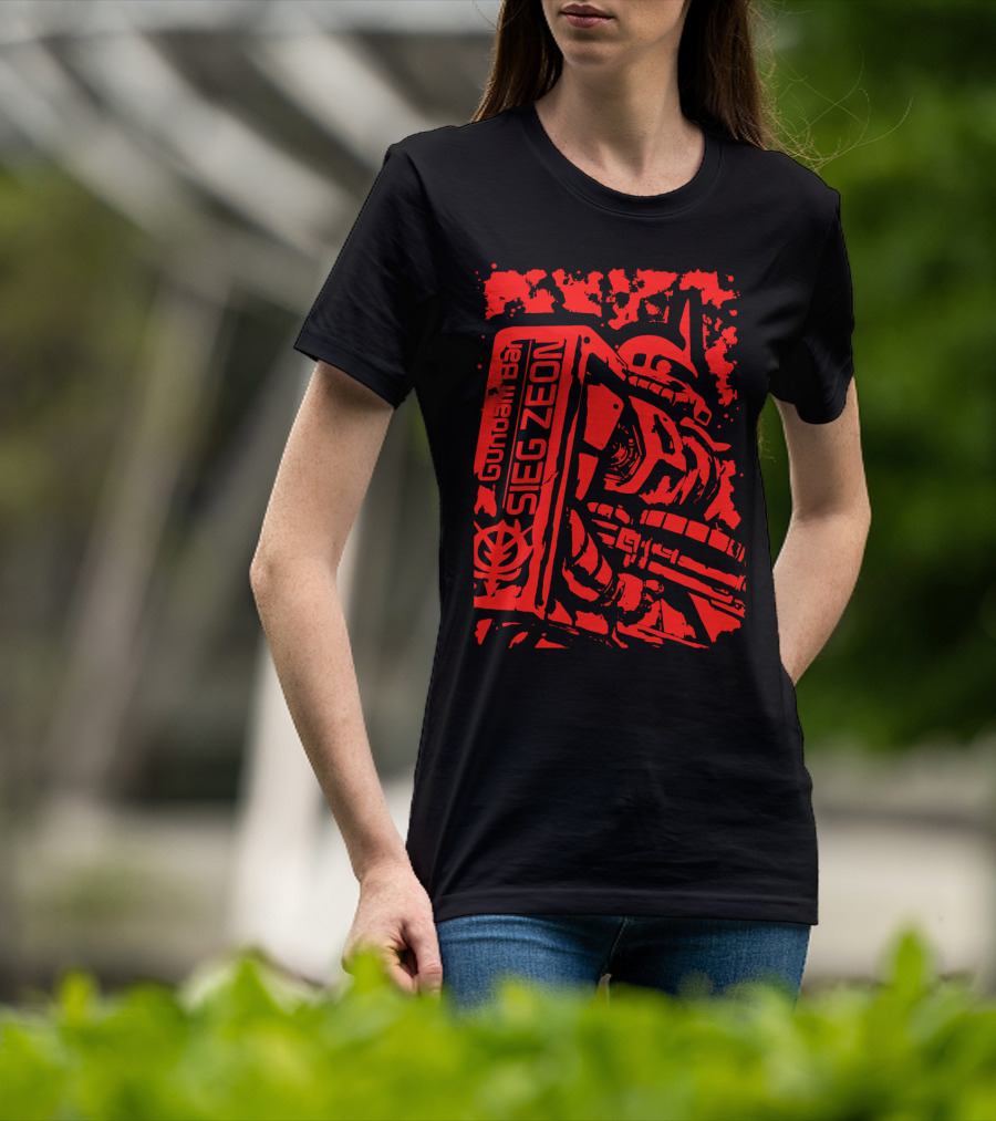 Gundam Bea Sieg Zeon Red Mecha T-Shirt