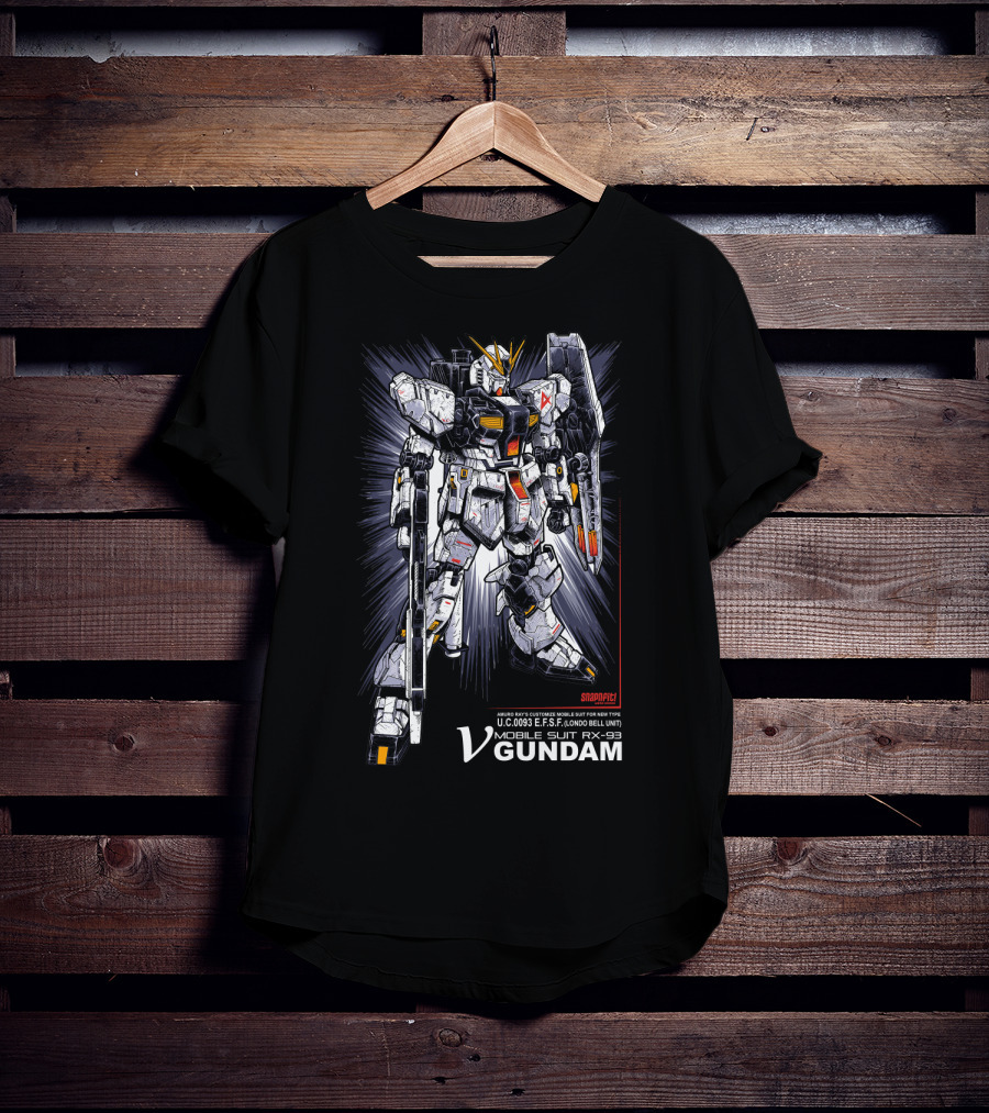 U.C.0093 E.F.S.F. Londo Bell Unit Mobile Suit RX-93 V Gundam T-Shirt