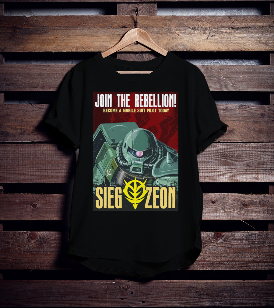 Join The Rebellion Become A Mobile Suit Pilot Today Sieg Zeon T-Shirt