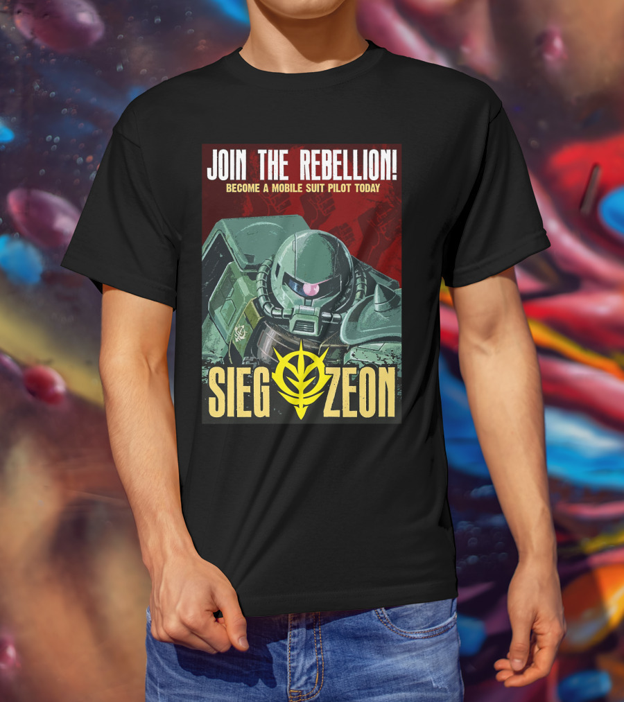Join The Rebellion Become A Mobile Suit Pilot Today Sieg Zeon T-Shirt