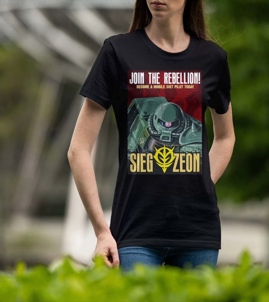 Join The Rebellion Become A Mobile Suit Pilot Today Sieg Zeon T-Shirt