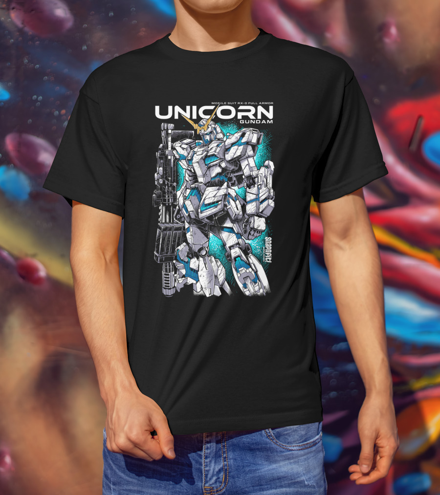 Mobile Suit RX-0 Full Armor Unicorn Gundam T-Shirt