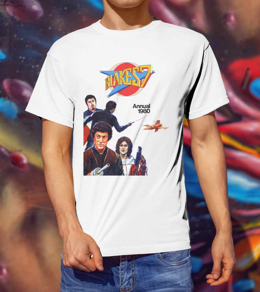 Blake's 7 Annual 1980 Classic Sci-Fi Series Cover T-Shirt