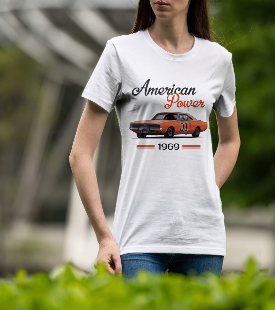 American Power 1969 Dukes Of Hazzard Charger 01 T-Shirt