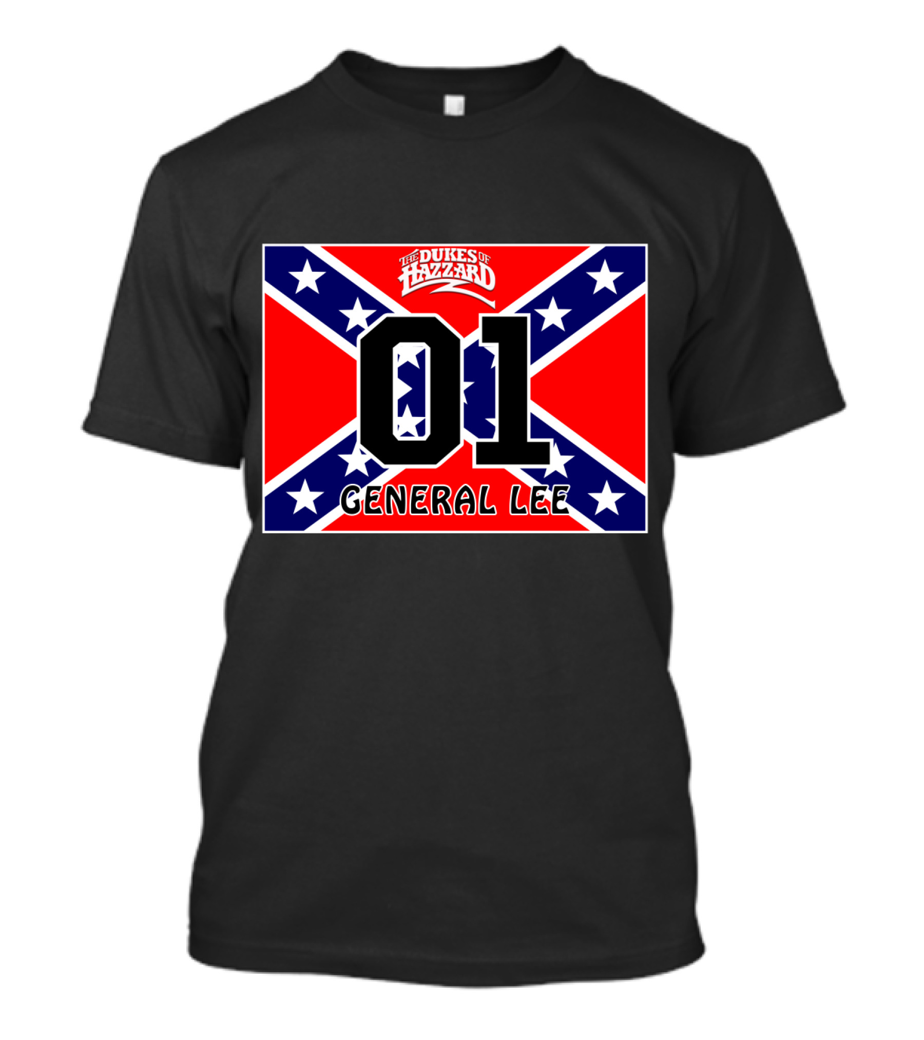 The Dukes Of Hazzard 01 General Lee Confederate Flag T-Shirt
