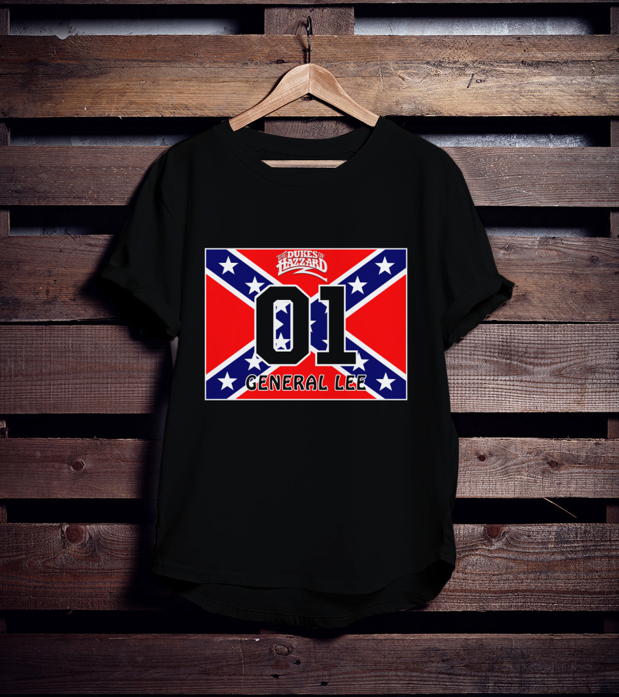 The Dukes Of Hazzard 01 General Lee Confederate Flag T-Shirt