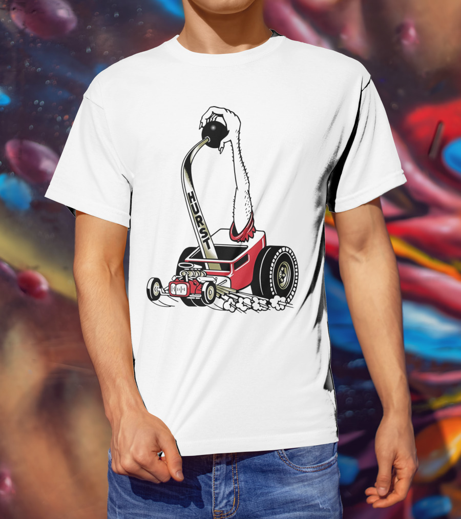 Hurst Floor Shift Monster Hot Rod Racing T-Shirt