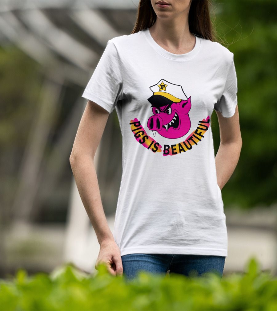 Captain Spaulding Pink Pig With Hat Pigs Is Beautiful T-Shirt